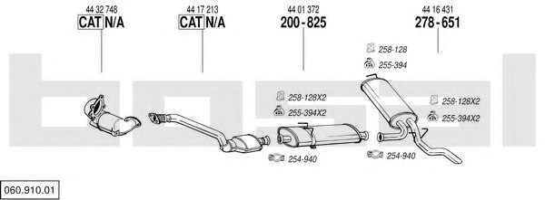 BOSAL 060.910.01 Exhaust System